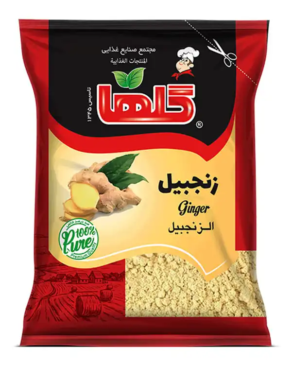 پودر زنجبیل " گلها " - بسته سلفونی ( 50 گرمی )