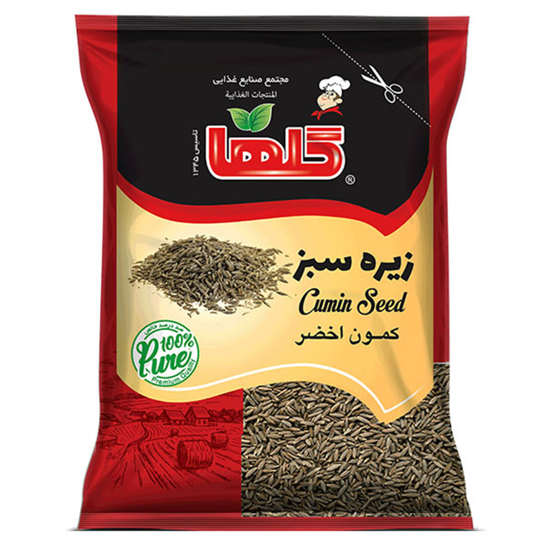 زیره قلم سبز گلها  50 گرم سلفونی