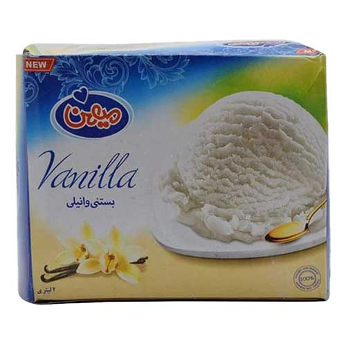 بستنی 2 لیتری وانیلی میهن ( 945 ) گرم