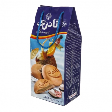 کلوچه سوغاتی " نارگیلی " نادری - بسته 12 عددی کیفی ( 600 گرمی )