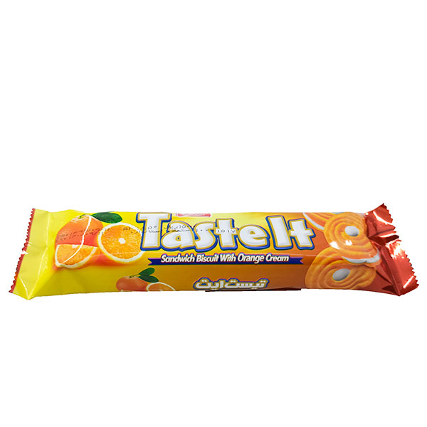 بیسکویت " کرم دار پرتقالی " Taste It شیرین عسل - 10 عددی ( 85 گرمی )