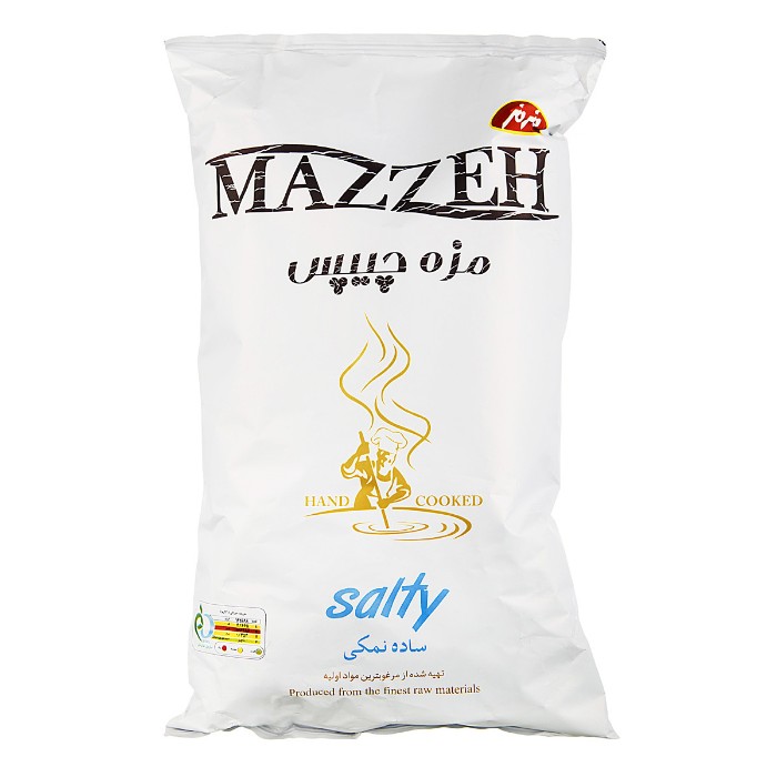 مزه چیپس " ساده نمکی " مزمز - ( 60 گرمی )