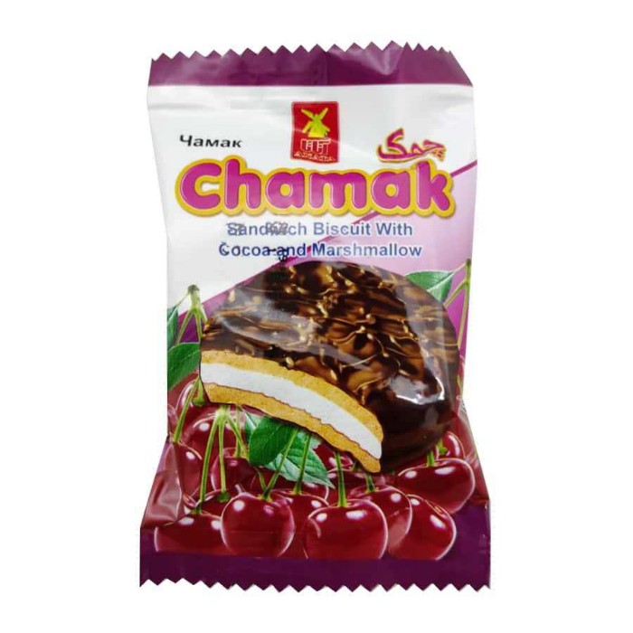 بیسکویت " مارشملو و کاکائو آلبالویی چمک " آناتا - ( 23 گرمی )
