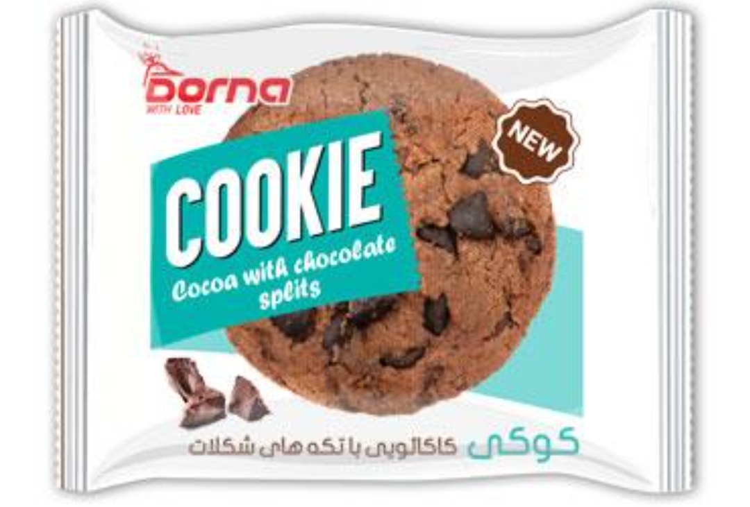بیسکویت " کوکی کاکائویی حاوی تکه های شکلات " درنا - ( 35 گرمی )