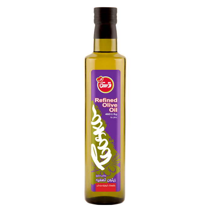 روغن زیتون " تصفیه شده خوراکی " توسکا - شیشه ای ( 225 گرمی )