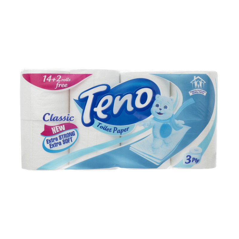دستمال 16رول برند تنو وزن محصول ( 1720g )