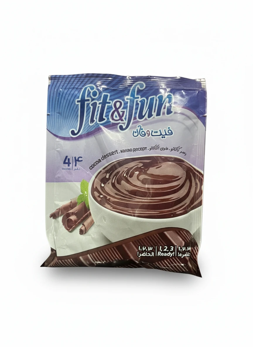 دسر کاکائویی برند فیت و فان وزن محصول ( 110g )