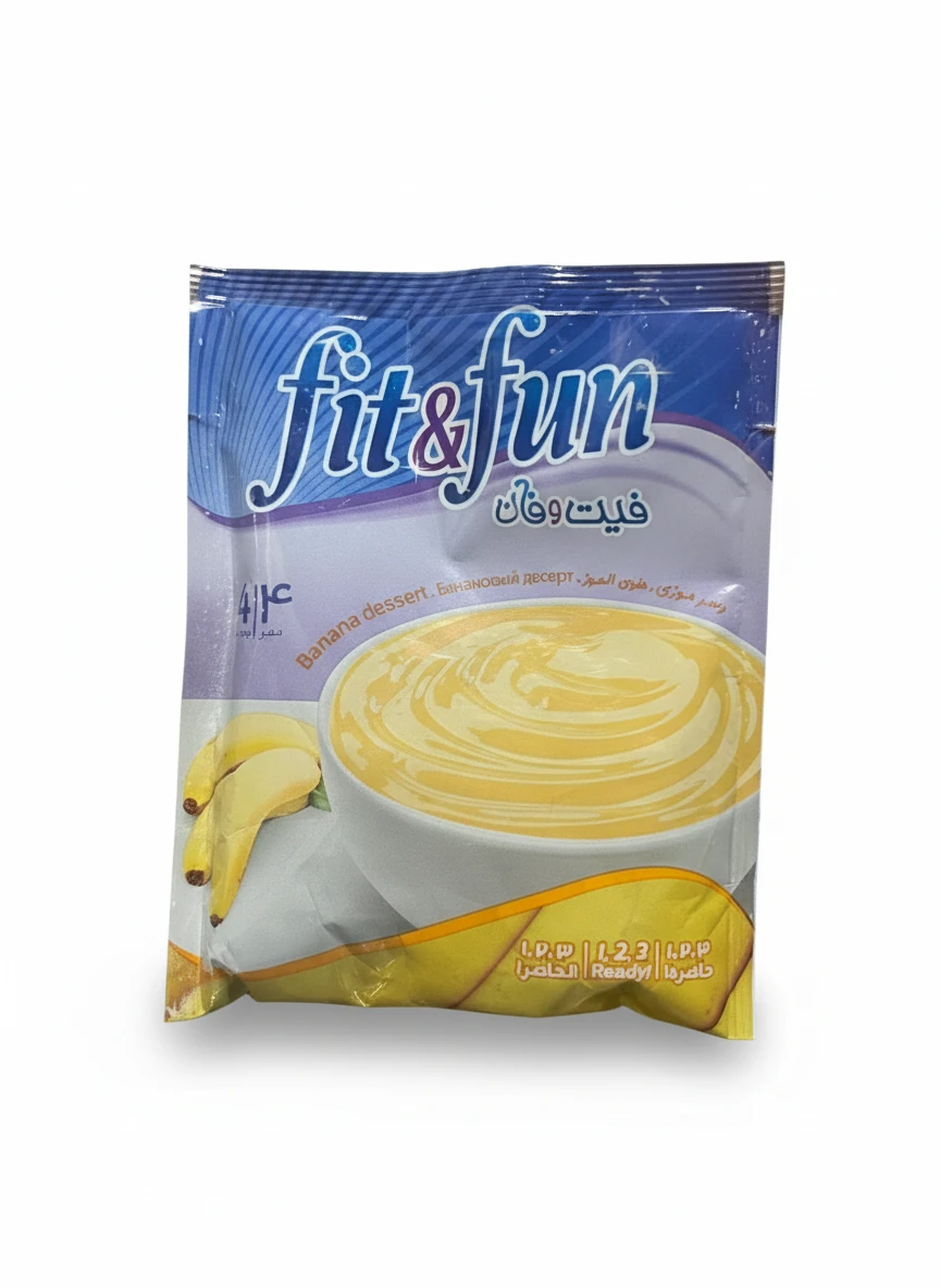 دسر موزی برند فیت و فان وزن محصول ( 110g )