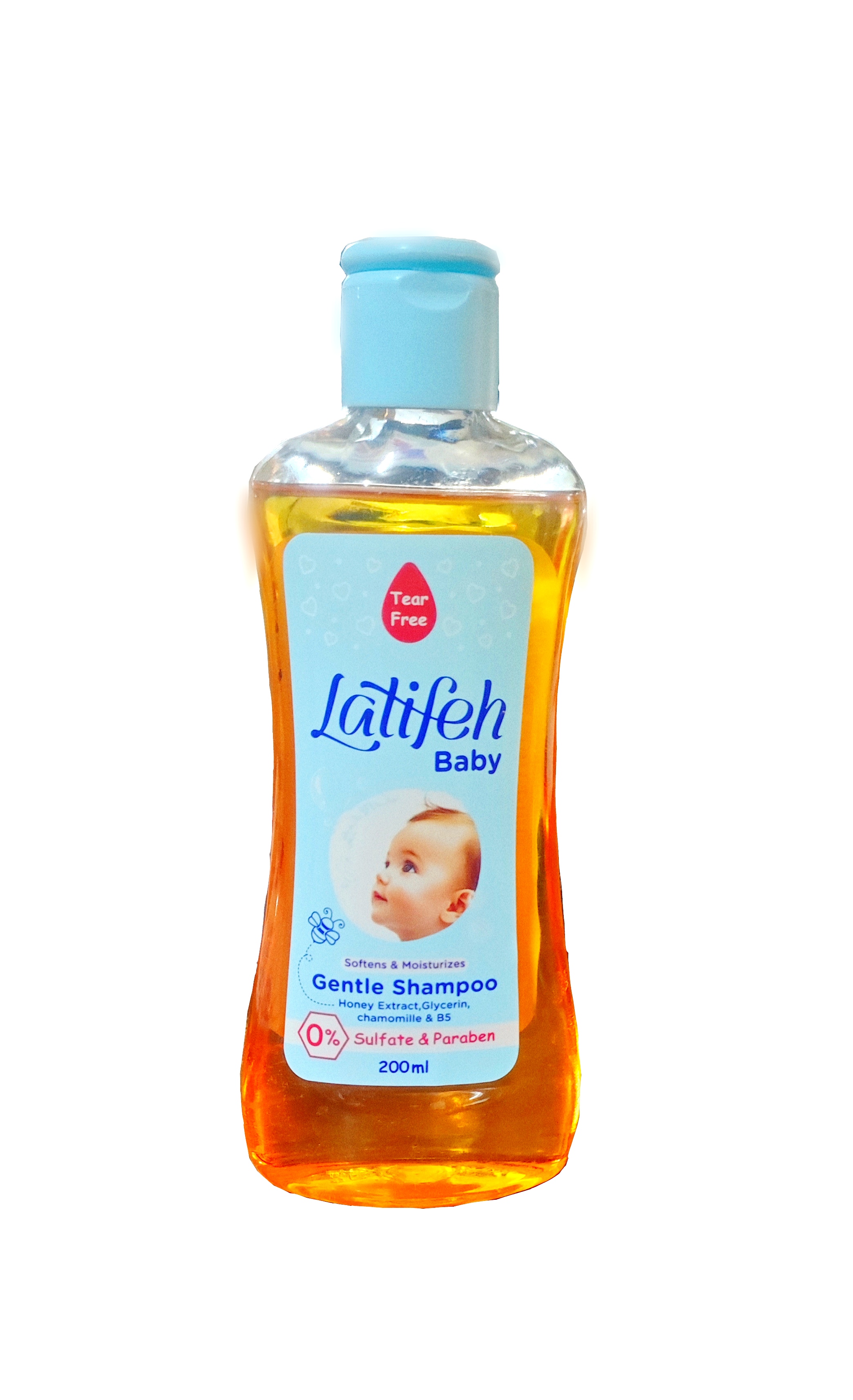 شامپو بچه عسلی ( بدون سولفات ، بدون پارابن و اشک ) ( مناسب پوست حساس و مصرف روزانه ) ( 200 ) میلی لیتر لطیفه