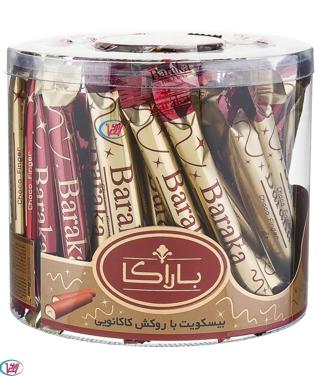 بیسکویت با روکش شکلاتی باراکا 220 گرمی ( مدادی )