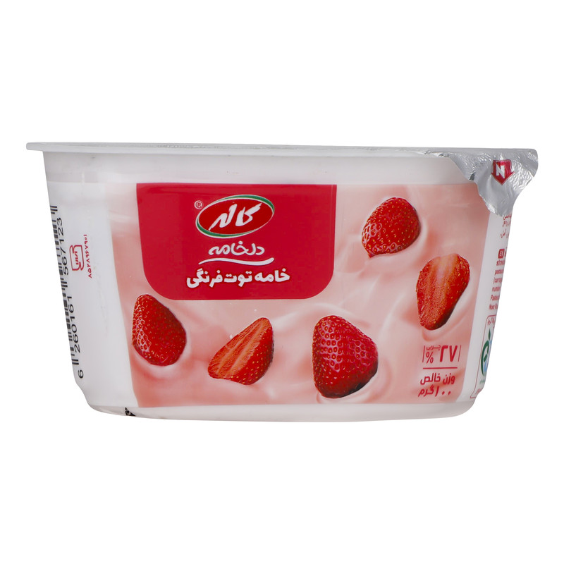 خامه توت فرنگی 100 گرمی کاله