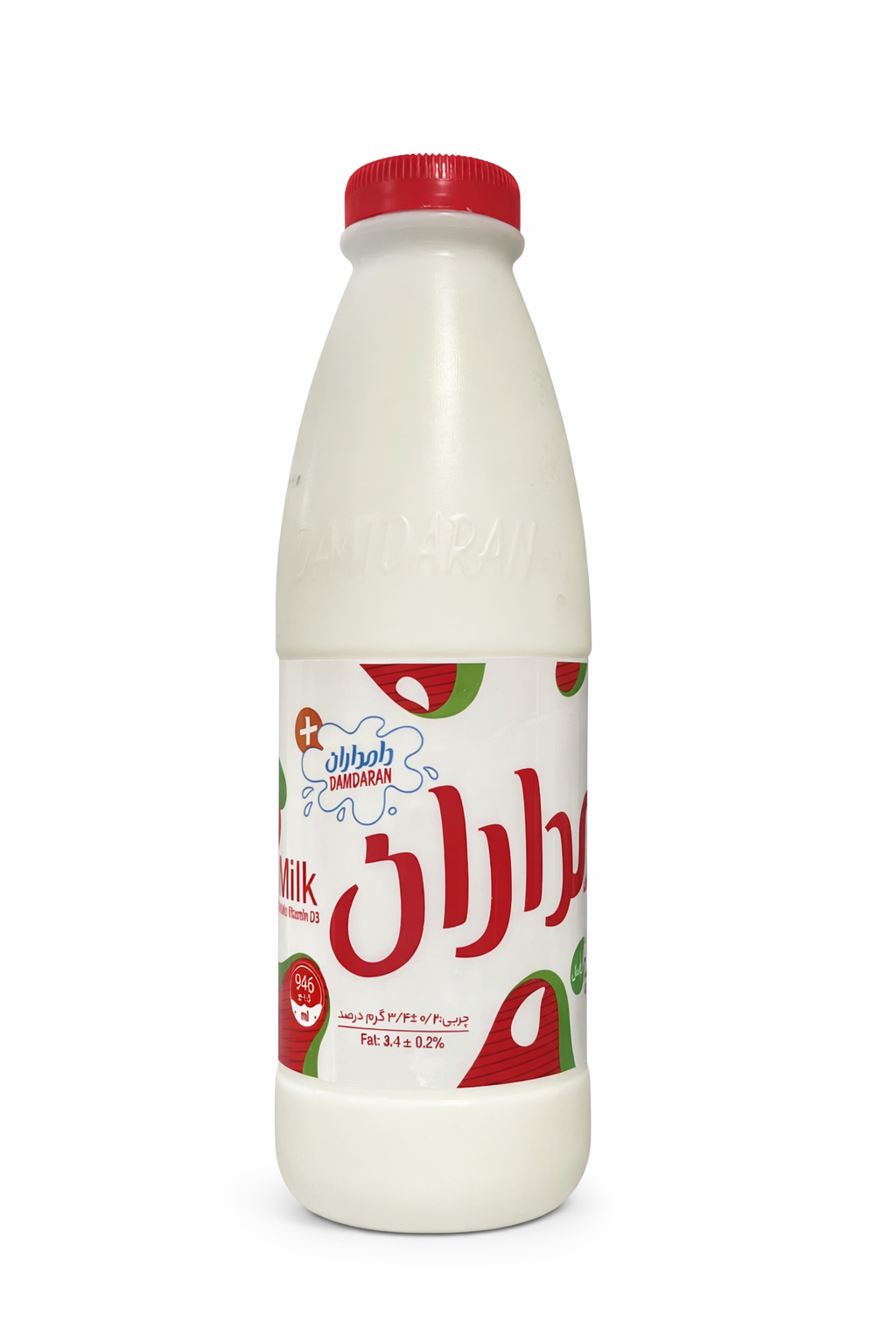 شیر پاستوریزه پرچرب غنی شده با ویتامین D3 برند دامداران حجم محصول ( 946ml )
