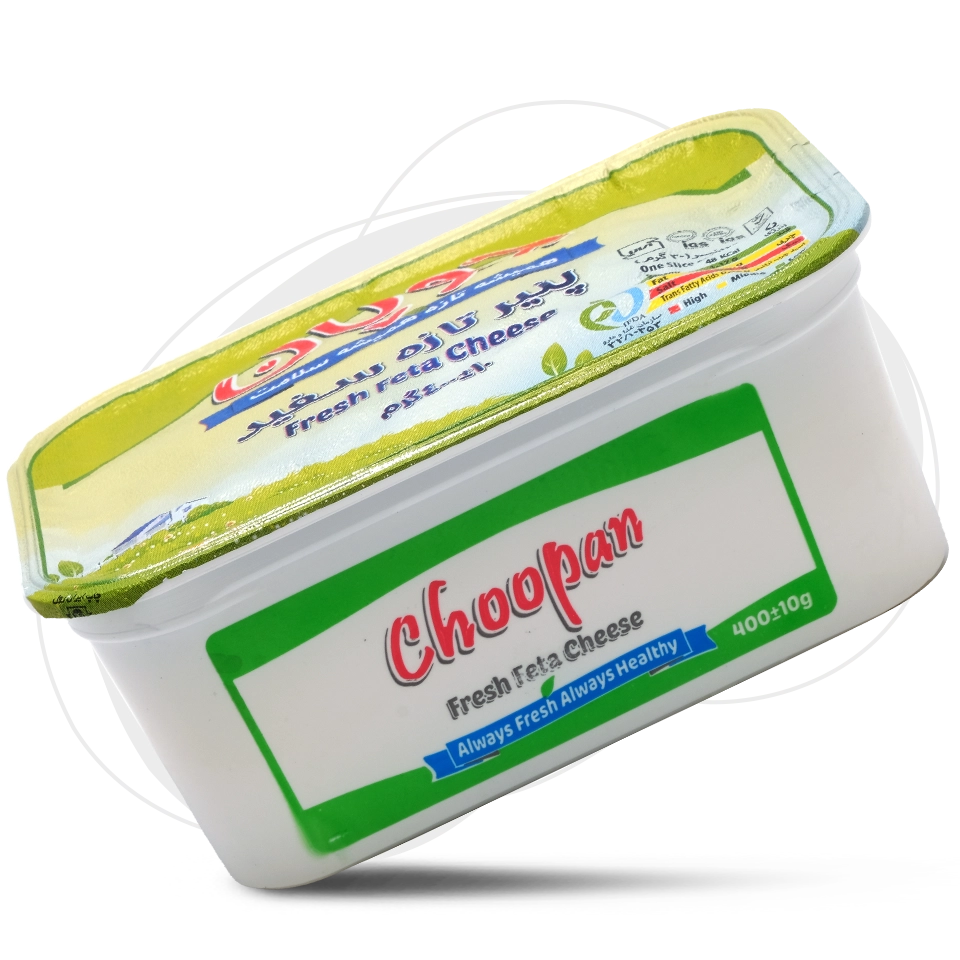 پنیر تازه سفید ( نسبتا چرب ) برند چوپان وزن محصول ( 400g )
