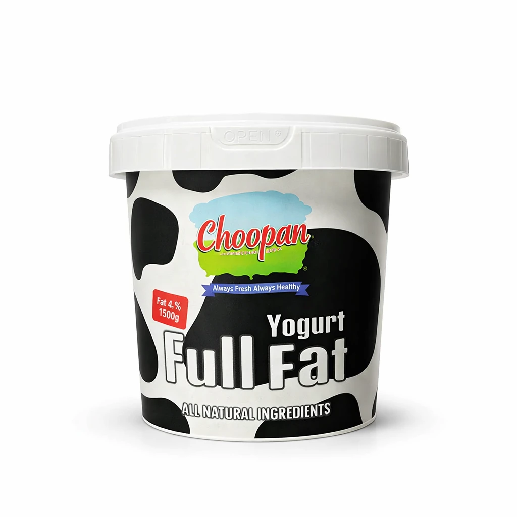 ماست پرچرب تهیه شده از مواد طبیعی برند چوپان وزن محصول ( 1500g )
