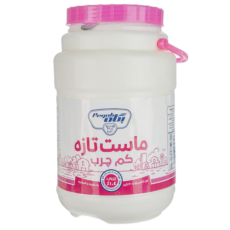 ماست تازه کم چرب پگاه 2000 کیلو گرمی ( چربی 1.4 ٪ )