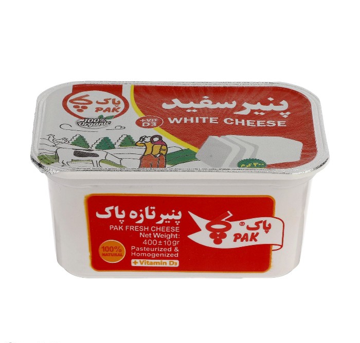 پنیر سفید " غنی شده با ویتامین D3 " پاک - ( گرمی 350 )
