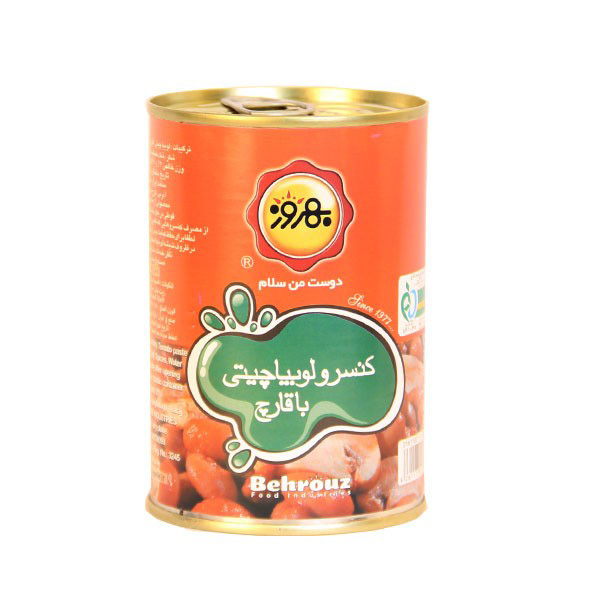کنسرو لوبيا با قارچ بهروز 380 گرمی