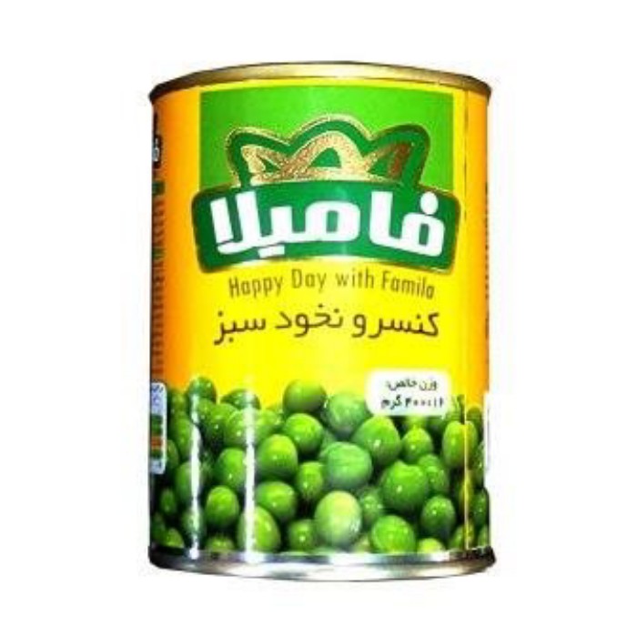 کنسرو " نخود سبز " فامیلا - ( 380 گرم )