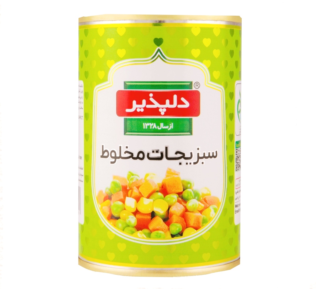 کنسرو مخلوط سبزیجات ( 420 ) گرم دلپذیر