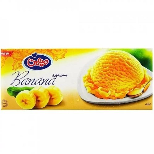بستنی پاستوریزه موزی ( مخلپط با چربی نباتی ) از برند دومینو وزن محصول ( 500 گرم )