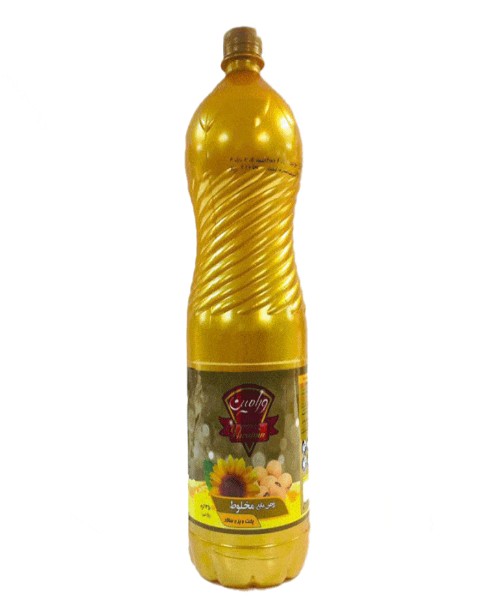 روغن مایع  " پخت و پز و سالاد "  ورامین  -  روغن مخلوط، آفتابگردان   ( 1350 گرمی )