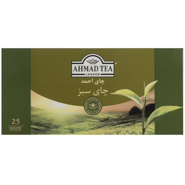 چای سبز تی بگ احمد - 25 عددی