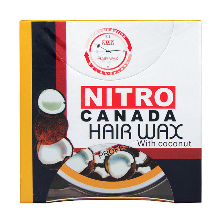 واکس و چسب مو  ( طلایی - با ماندگاری تا  24 ساعت )  نیترو  -  " براق کننده و نگه دارنده موهای نرم، صاف و فر " با عصاره نارگیل و رایحه خوش (150 گرم)