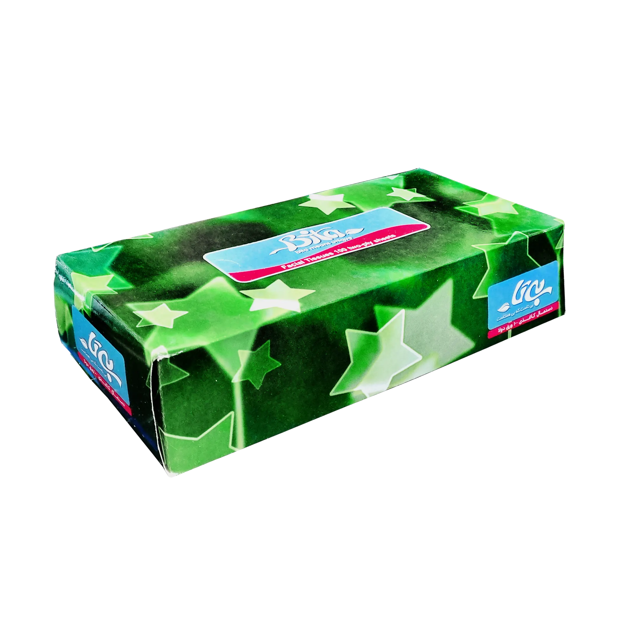 دستمال کاغذی " جعبه ای " بی تا - ( 100 برگ دولا )