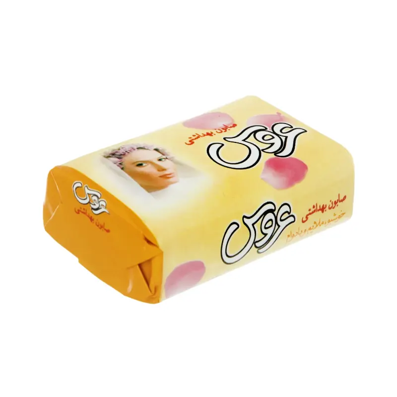 صابون " آرایشی و بهداشتی " عروس - ( زرد، خوشبو و ملایم ) حاوی 1 عدد صابون ( 75 گرمی )