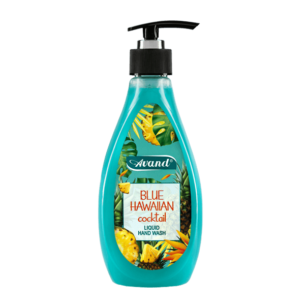 مایع دستشویی پمپی " بلو هاوایین کوکتل "  آوند  - ( مایع صدفی، سبز ) حاوی گلیسیرین ( 500 گرمی )