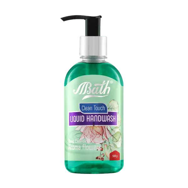 مایع دستشویی پمپی " آروما فلاور " بس - ( سبز، سری Clean Touch ) حاوی گلیسیرین ( 500 گرمی )