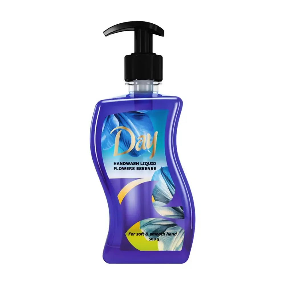 مایع دستشویی " پمپی " دی - ( بنفش ) حاوی مواد نرم کننده و سازگار با پوست دست ( 500 گرمی )