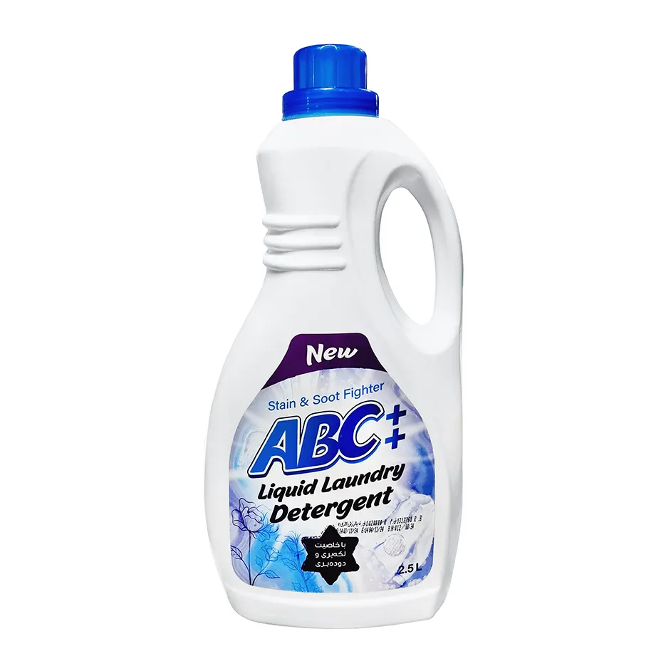 مایع لباسشویی " چند منظوره " آ ب ث -  ( مناسب لباس، پرده و ملحفه ) با خاصیت لکه بری و دوده بری  ( 2.5 لیتری )