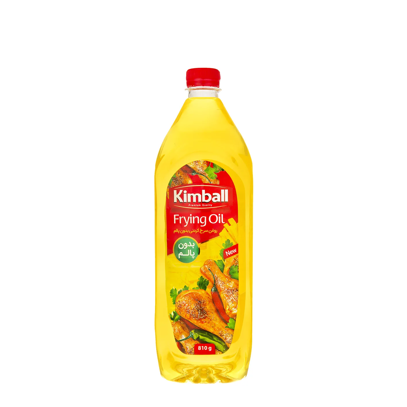روغن مایع " بدون پالم " کیمبال - ( روغن مخصوص سرخ کردنی ) حاوی روغن آفتابگردان معمولی و اولئیک بالا و روغن کانولا پالایش شده ( 810 گرمی )