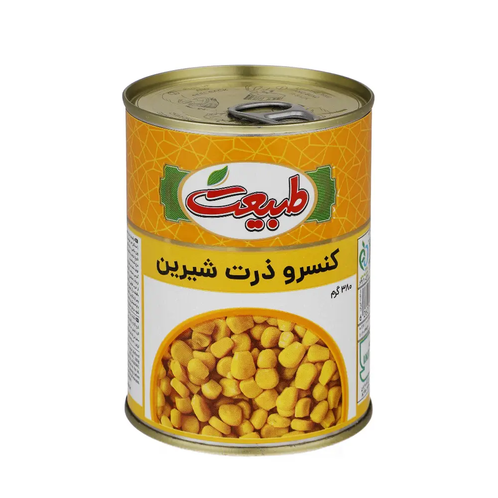 کنسرو " ذرت شیرین " طبیعت - ( 380 گرمی )