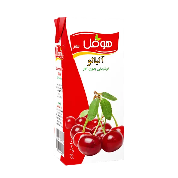 آبمیوه " آلبالو " هوفل - ( پاکتی ) حاوی کنسانتره طبیعی آلبالو ( 200 میلی لیتر )