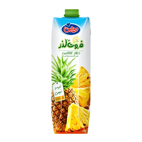 آبمیوه " نکتار آناناس  " فروت لند - ( پاکتی ) حاوی کنسانتره طبیعی آب آناناس ( 1 لیتری )