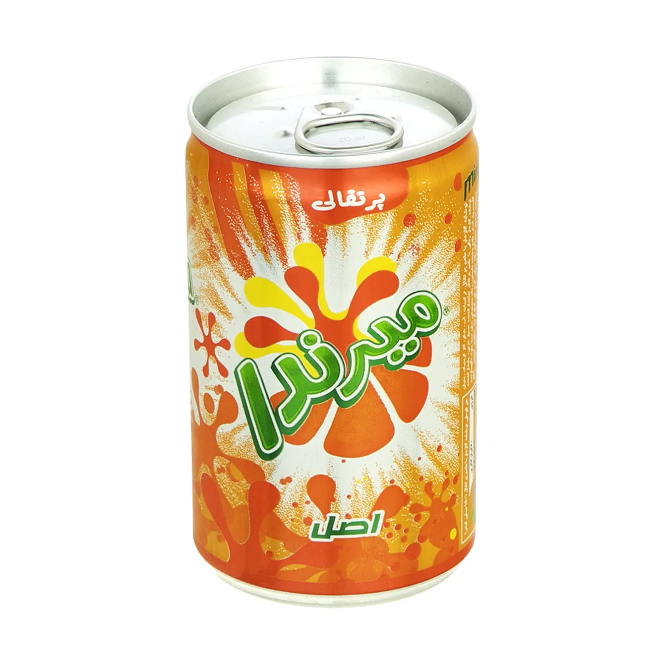 نوشابه گازدار قوطی " زرد، پرتقالی " میرندا - ( 330 میلی لیتر )