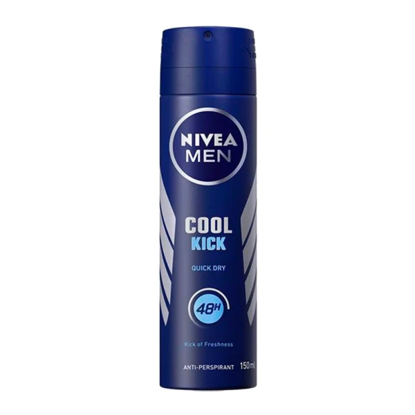 اسپری خوشبو کننده بدن " Cool Kick " نیوآ - ( " ویژه آقایان " ) ضد تعریق و خشک نگهدارنده پوست، با ماندگاری تا 48 ساعت ( 150 میلی لیتر )