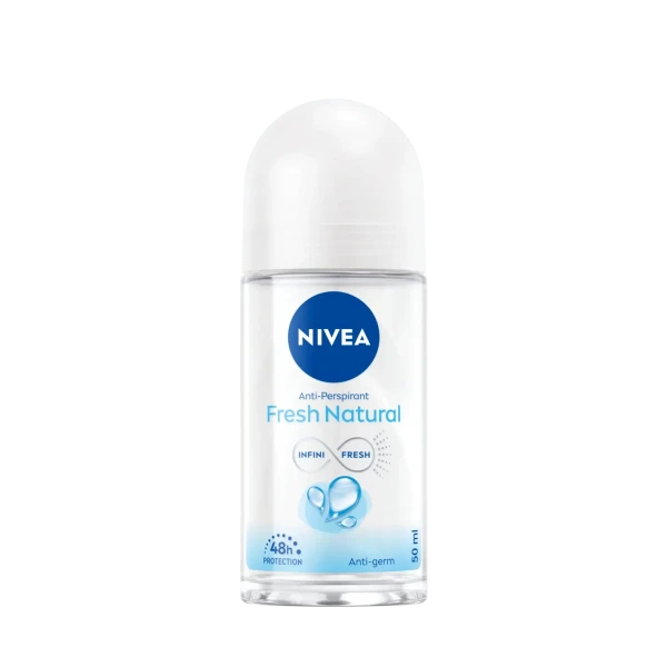مام رولی " Fresh Natural " نیوآ - ( آبی، " ویژه بانوان " ) ضد تعریق و آنتی باکتریال با ماندگاری تا 48 ساعت ( 50 میلی لیتر )