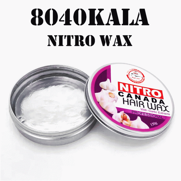 واکس و چسب مو  ( بنفش - با ماندگاری تا  24 ساعت )  نیترو  -  " براق کننده و نگه دارنده موهای نرم، صاف و فر " با عصاره سیر و رایحه خوش (150 گرم)