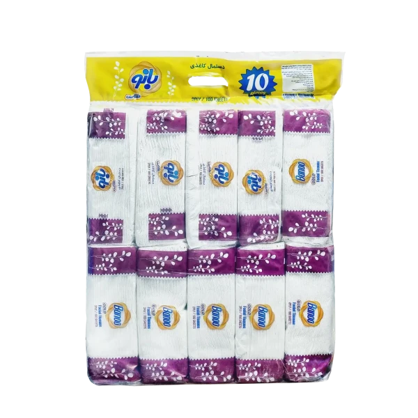 دستمال کاغذی " اقتصادی " نایس - بسته 10 عددی ( هر بسته 100 برگ دولا )