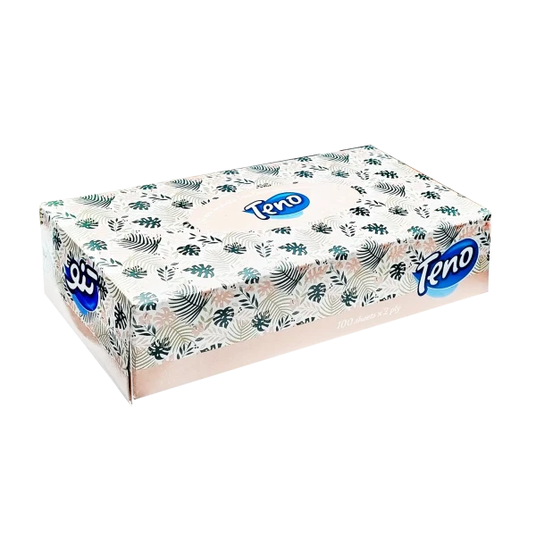 دستمال کاغذی " جعبه ای "  تنو - ( 100 برگ دولا )