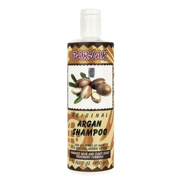 شامپو آرگان پرژک  -  ( مناسب انواع مو به ویژه مو های خشک و آسیب دیده ) حاوی ویتامین E ( 450 گرم )