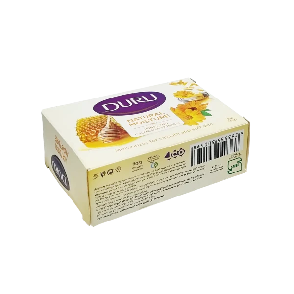 صابون " آرایشی " دورو - ( جعبه ای ) حاوی عصاره های عسل، کالاندولا و گل همیشه بهار ( 120 گرمی )