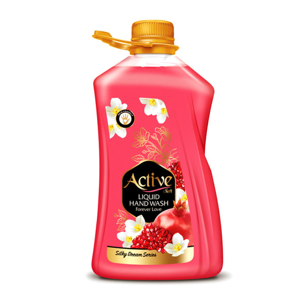 مایع دستشویی گالونی " صدفی " اکتیو - ( قرمز ) سری  Silky Dream ( 2.5 لیتری )