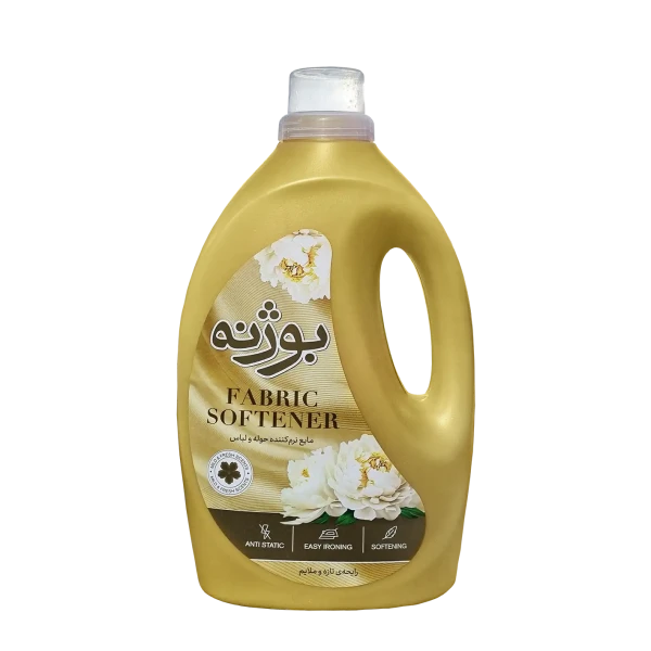 مایع نرم کننده " حوله و لباس " بوژنه - ( طلایی ) ضد الکتریسیته ساکن با اتو کشی آسان ( 2400 گرمی )