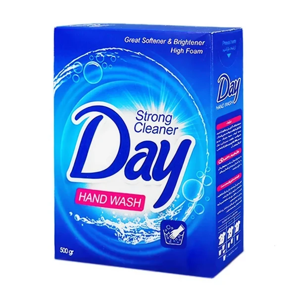 پودر رختشویی " دستی " دی - ( آبی ) حاوی نرم کننده و ضد چرک مردگی ( 500 گرمی )