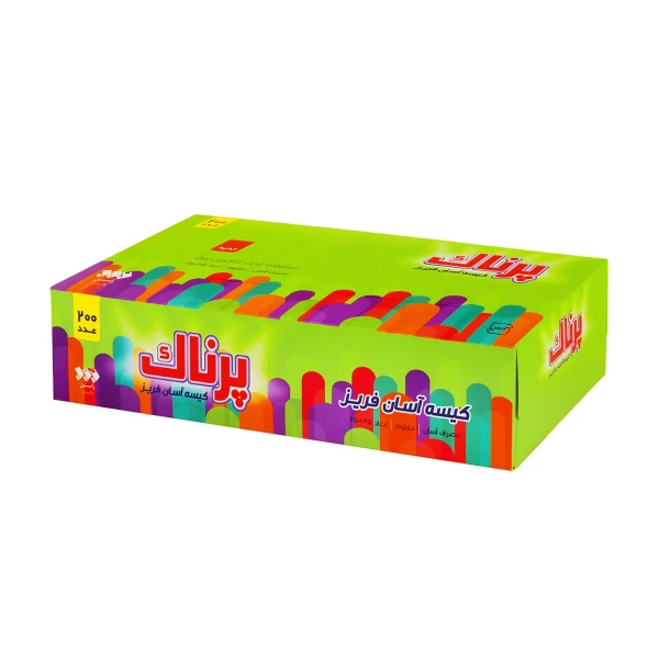 کیسه فریزر " جعبه ای " پرناک - ( آسان مصرف و مقاوم ) سایز 35 * 25 سانت - ( 200 عددی )