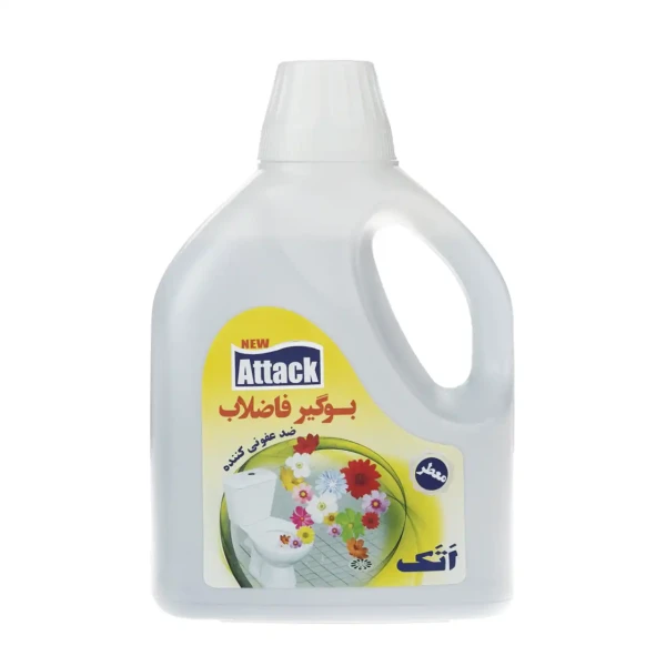 مایع بوگیر " فاضلاب " اتک - ( معطر ) ضد عفونی کننده، گند زدا و از بین برنده بوی فاضلاب، توالت و دستشویی ( 1 لیتری )